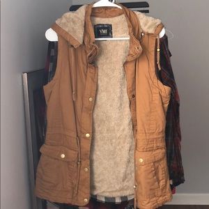 Brown insulated vest